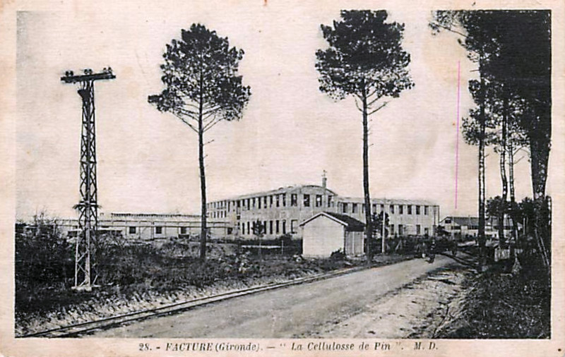 Carte postale ancienne Facture - la Cellolose du Pin 1
