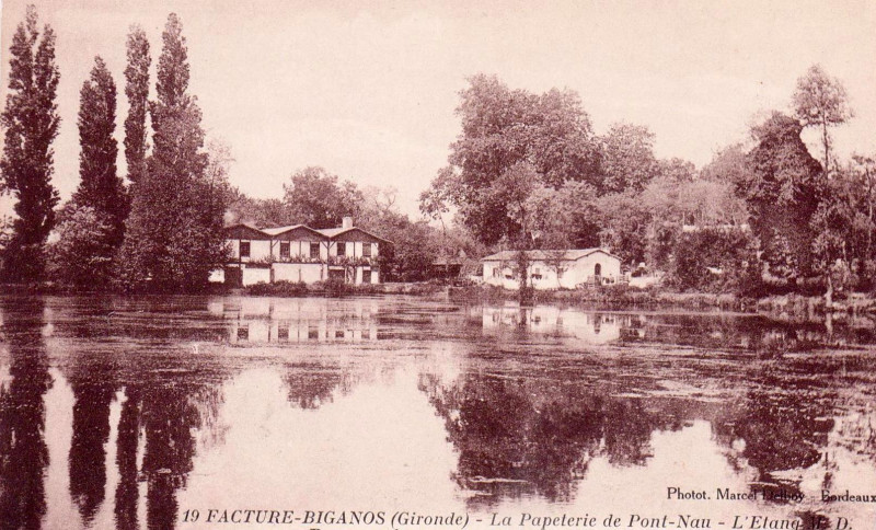 Carte postale ancienne Facture - Papeterie de Pont-Nau