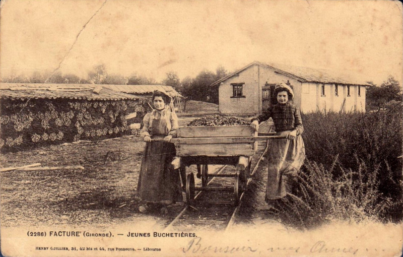 Carte postale ancienne Facture - travail du bois 1