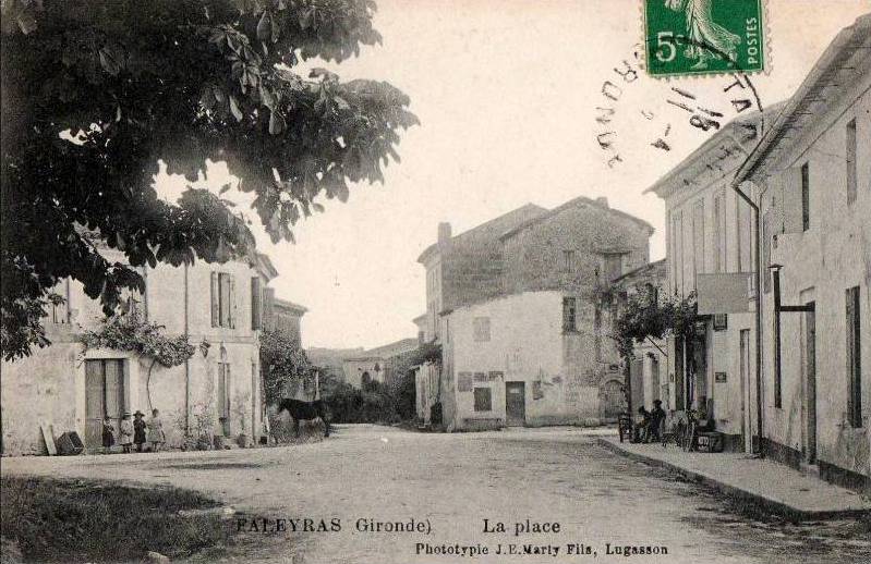 Carte postale ancienne Faleyras - bourg 3
