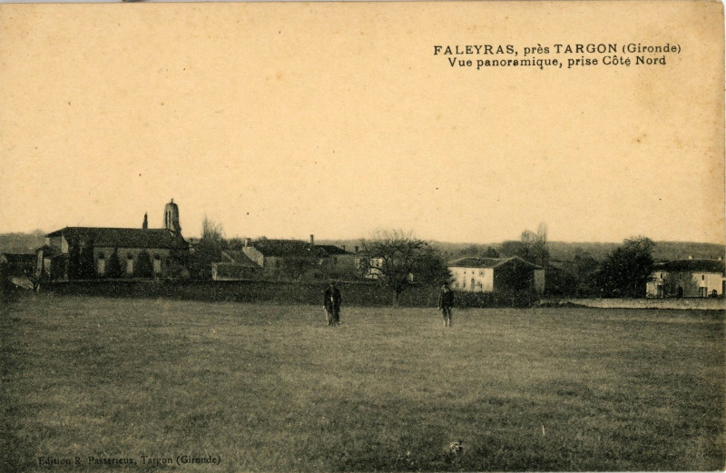Carte postale ancienne Faleyras - vue panoramique 1