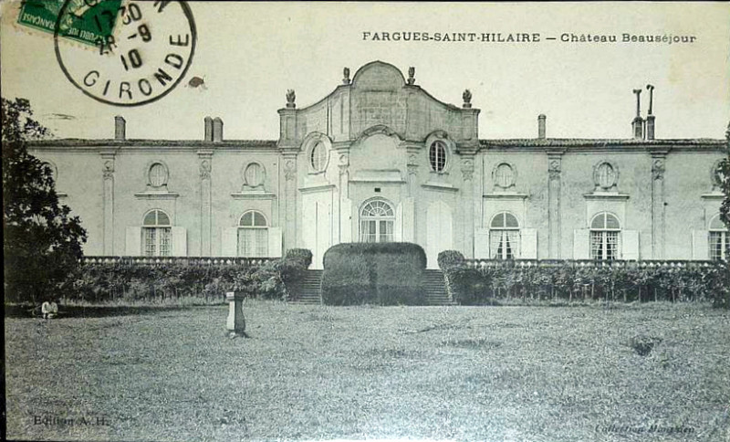 Carte postale ancienne Fargues-Saint-Hilaire - château Beauséjour 2