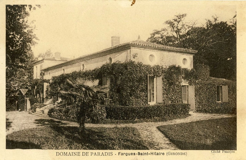 Carte postale ancienne Fargues-Saint-Hilaire - domaine Paradis 2