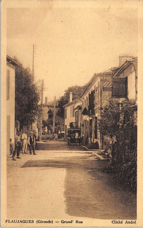 Carte postale ancienne Flaujagues - bourg 3