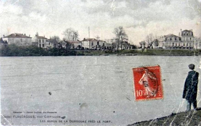 Carte postale ancienne Flaujagues - bourg 4