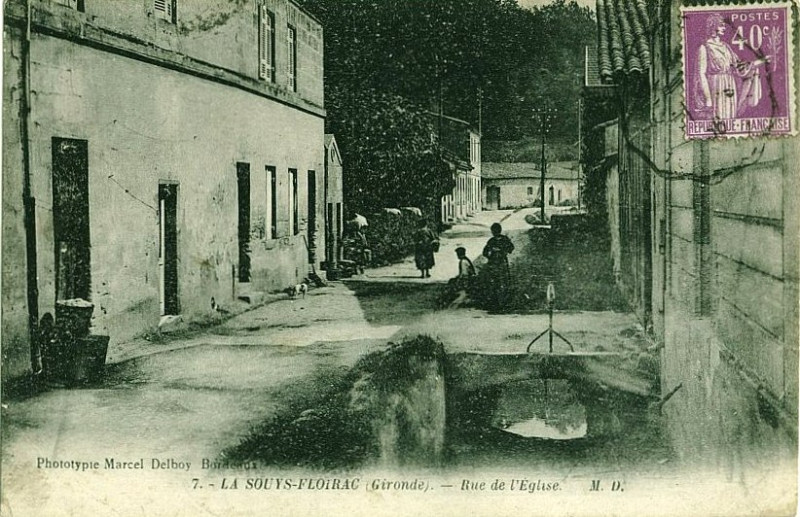 Carte postale ancienne Floirac bourg 7