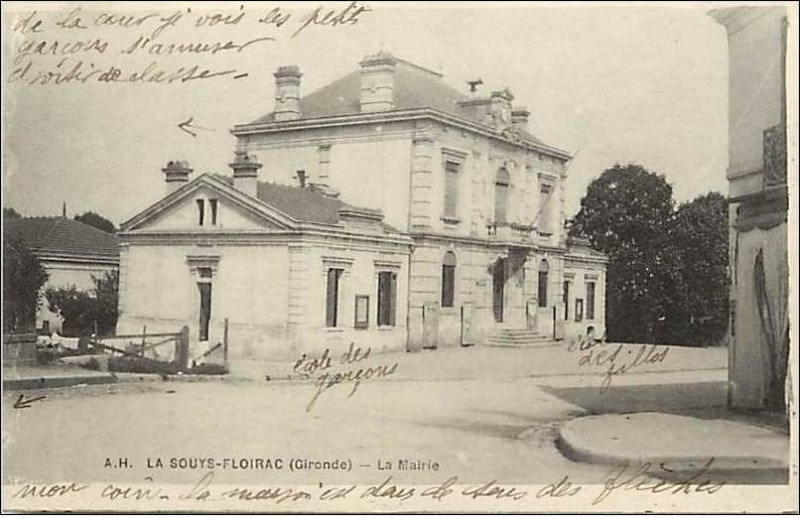 Carte postale ancienne Floirac la-mairie