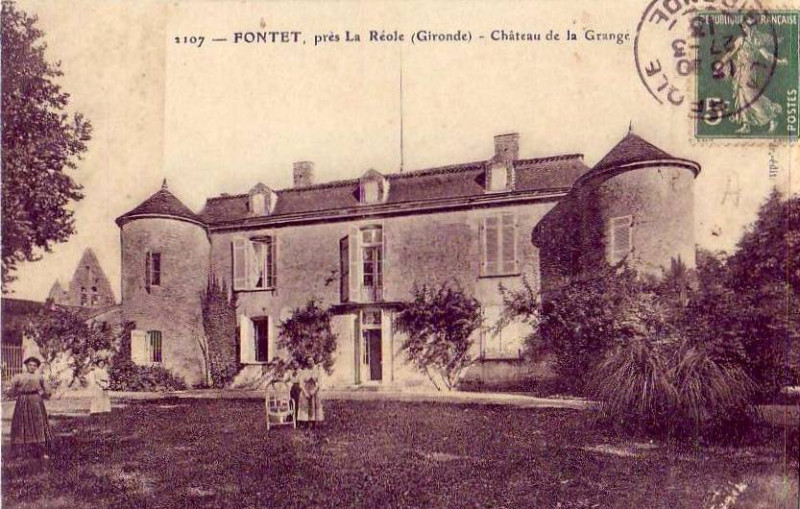 Carte postale ancienne Fontet - château Lagrange 3