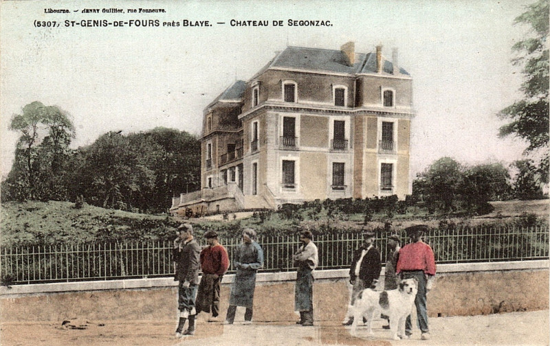 Carte postale ancienne Fours - château de Segonzac 1