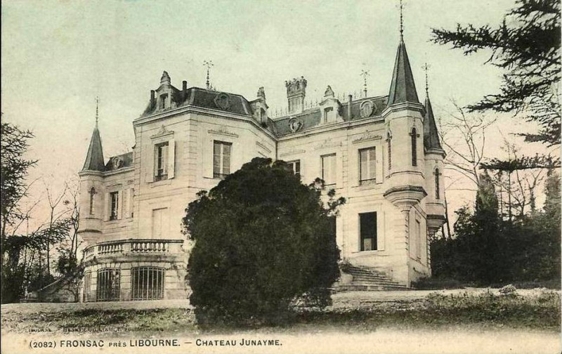 Carte postale ancienne Fronsac - château Junayme 1
