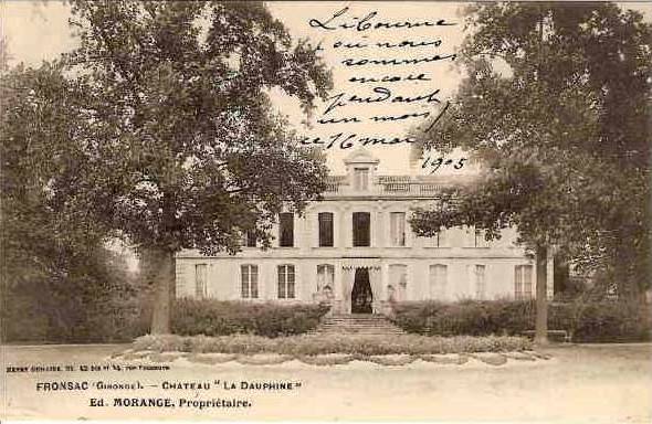 Carte postale ancienne Fronsac - château la Dauphine 5
