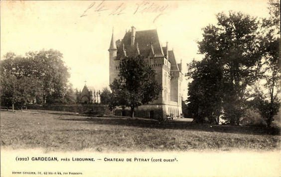Carte postale ancienne Gardegan-et-Tourtirac - château de Pitray 7