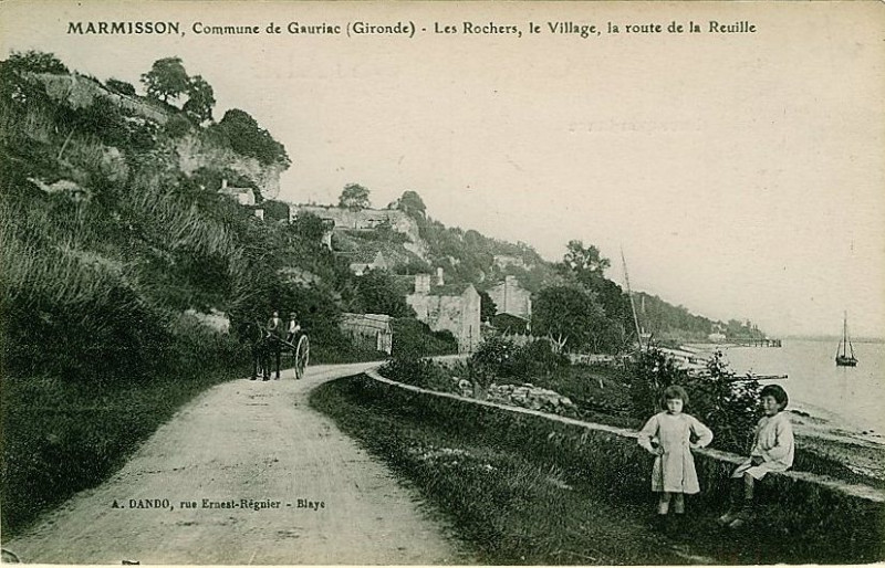 Carte postale ancienne Gauriac - Marmisson - vue générale 1