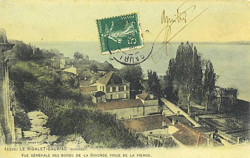 Carte postale ancienne Gauriac - Rigalet - vue générale 1