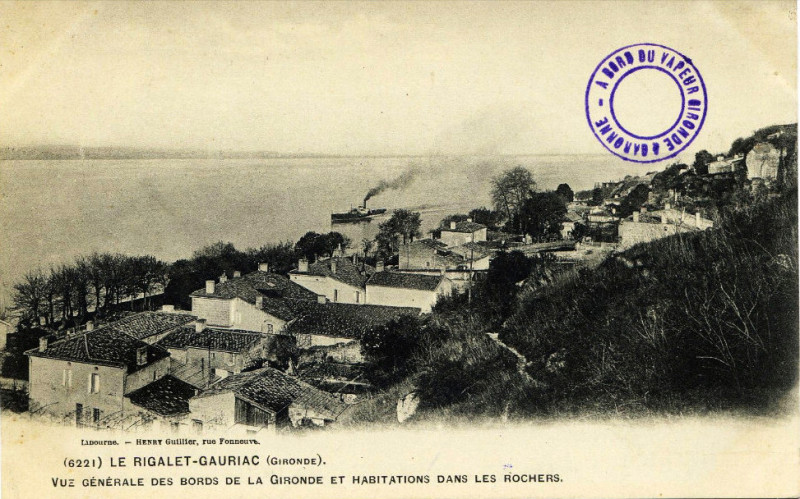 Carte postale ancienne Gauriac - Rigalet - vue générale 3