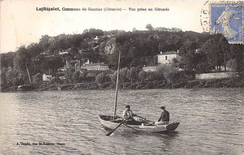 Carte postale ancienne Gauriac - Rigalet - vue générale 8