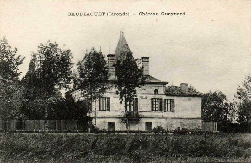 Carte postale ancienne Gauriaguet - château Gueynard