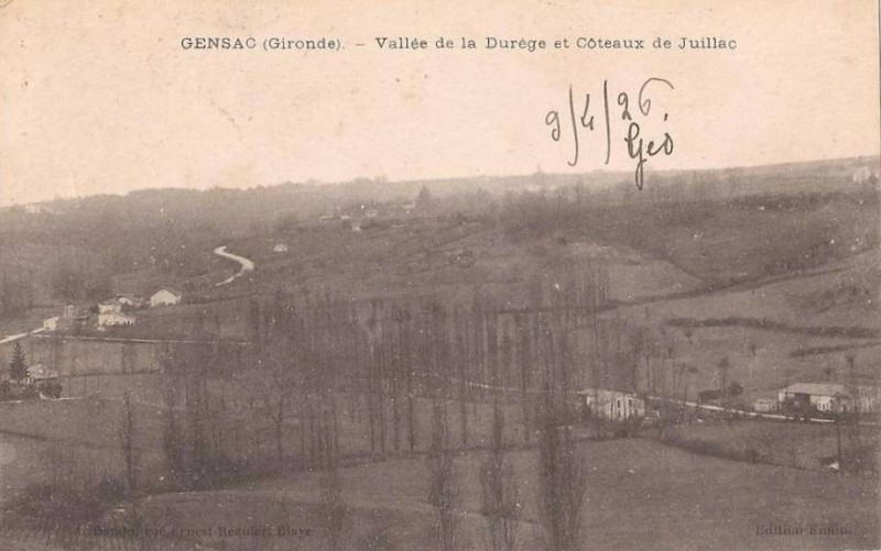 Carte postale ancienne Gensac - vue générale 5