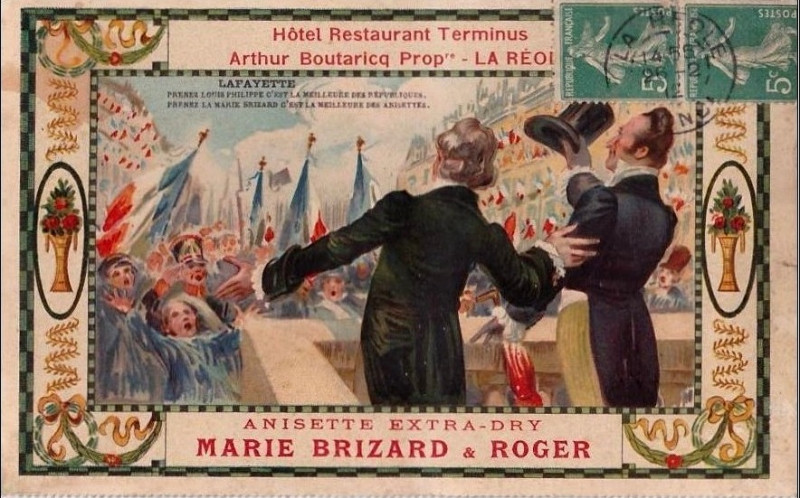 Carte postale ancienne La Réole - Hôtel Terminus
