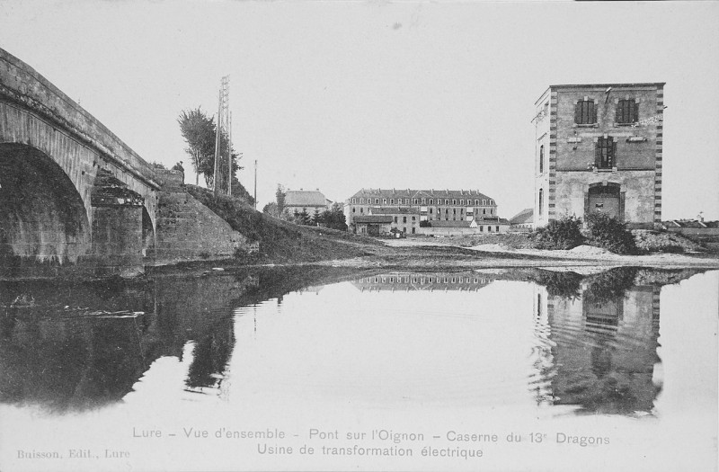 Carte postale ancienne Poste électrique de Lure - 06