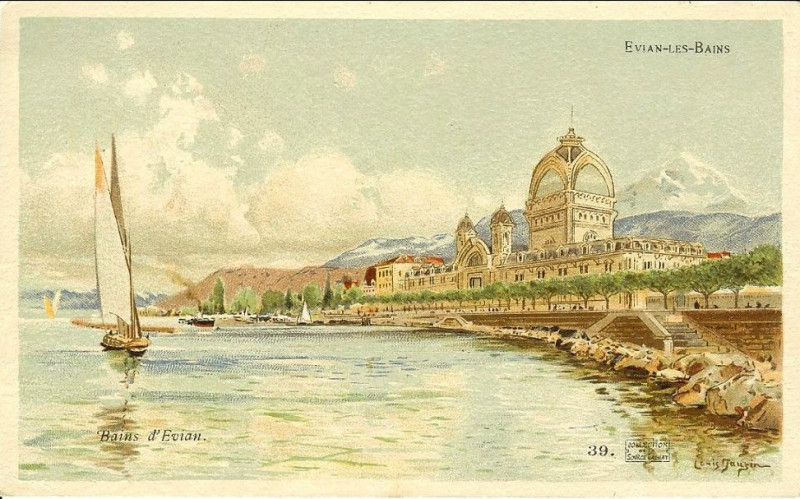 Carte postale ancienne Louis Tauzin - Evian et ses environs 11