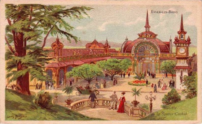 Carte postale ancienne Louis Tauzin - Evian et ses environs 5