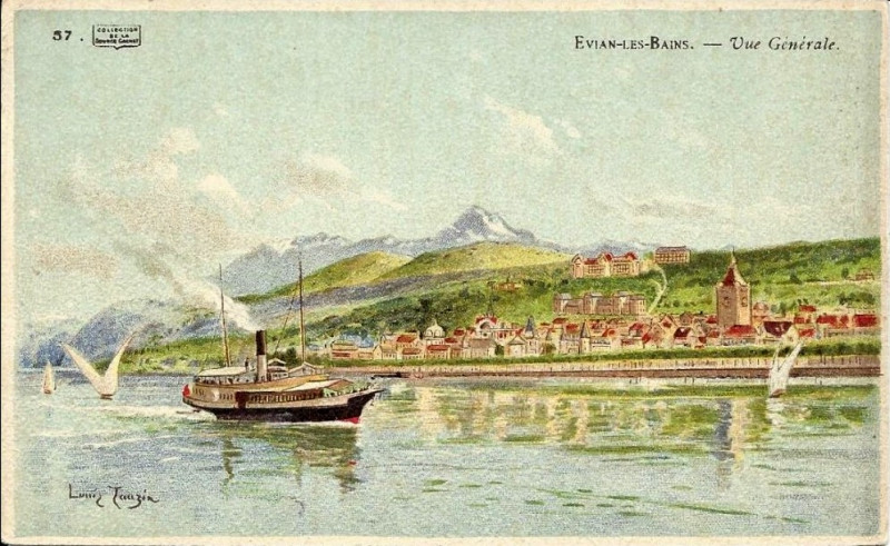 Carte postale ancienne Louis Tauzin - Evian et ses environs 6
