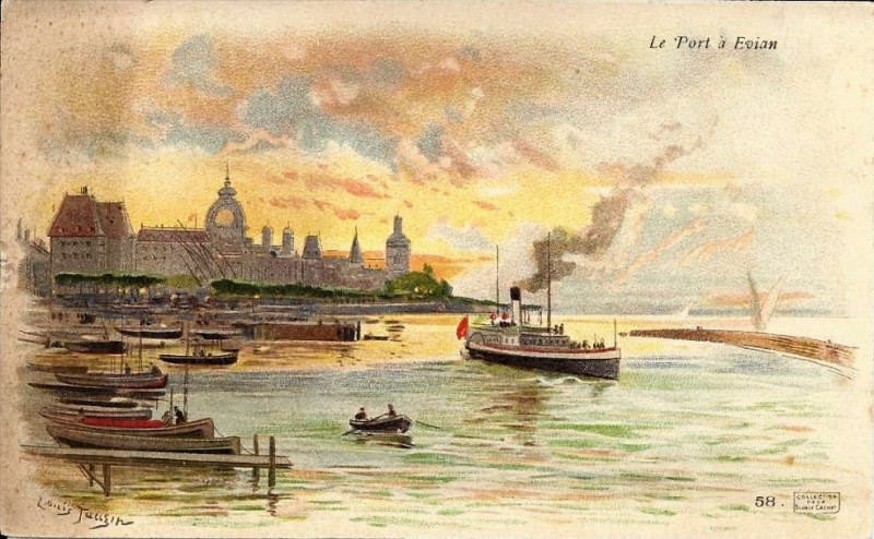 Carte postale ancienne Louis Tauzin - Evian et ses environs 7