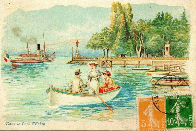 Carte postale ancienne Louis Tauzin - Evian et ses environs 9