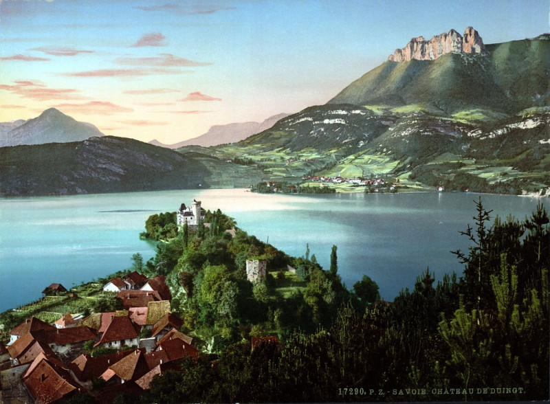 Carte postale ancienne Chateau de Duingt, Haute-Savoie