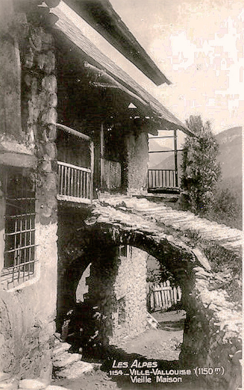 Carte postale ancienne Vallouise Vieille Maison