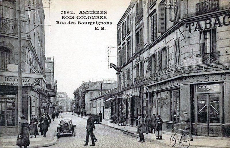 Carte postale ancienne Asnieres - Bois-Colombes - Rue des Bourguignons
