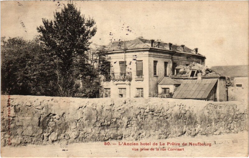 Carte postale ancienne L'Ancien hôtel de Le Prêtre de Neufbourg à Paris 13e
