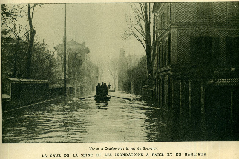 Carte postale ancienne Inondations