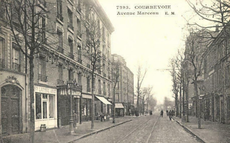 Carte postale ancienne Courbevoie.Avenue Marceau