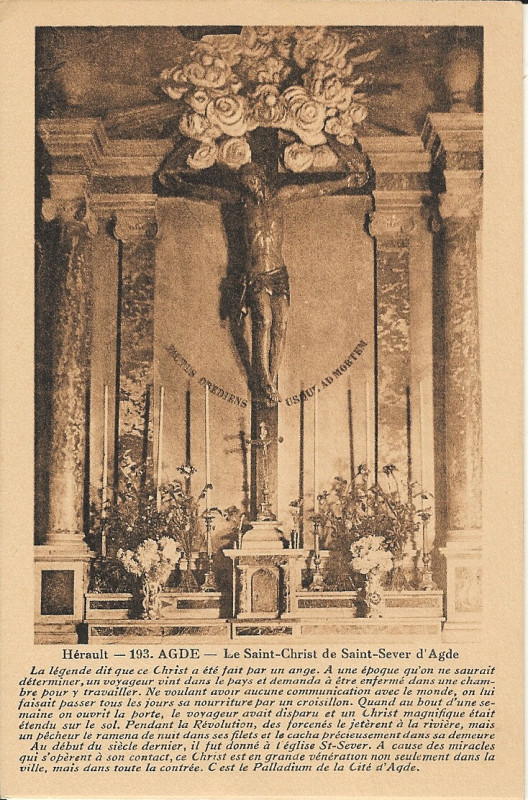 Carte postale ancienne Agde - Saint-Christ01