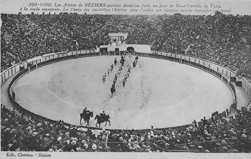 Carte postale ancienne Arènes de Béziers postcard