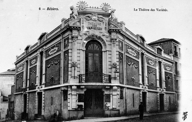 Carte postale ancienne Béziers Théâtredesvariétés