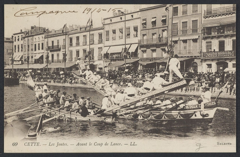 Carte postale ancienne Cette joutes - Archives départementales de l'Hérault - FRAD034-2FICP-02467-00001