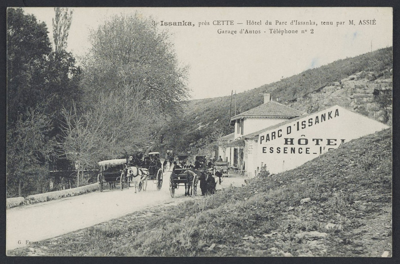 Carte postale ancienne Issanka hôtel du Parc - Archives départementales de l'Hérault - FRAD034-2FICP-01876-00001