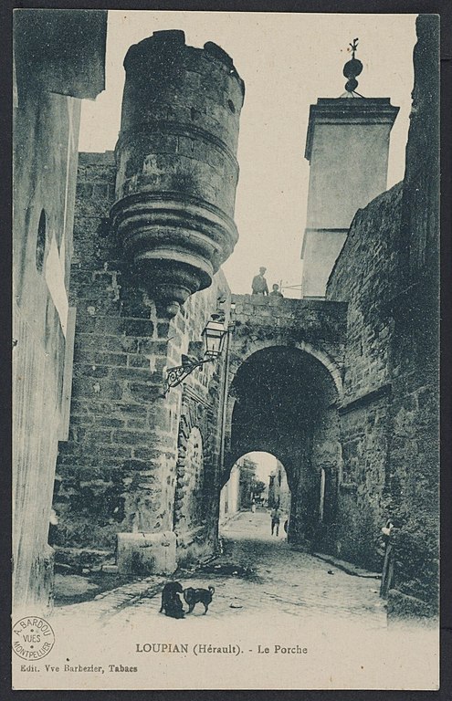 Carte postale ancienne Loupian le porche - Archives départementales de l'Hérault - FRAD034-2FICP-03827-00001