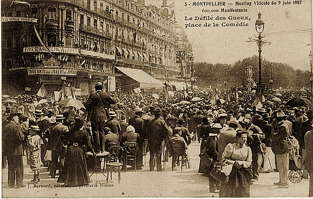 Carte postale ancienne Montpellier Gueux 1907