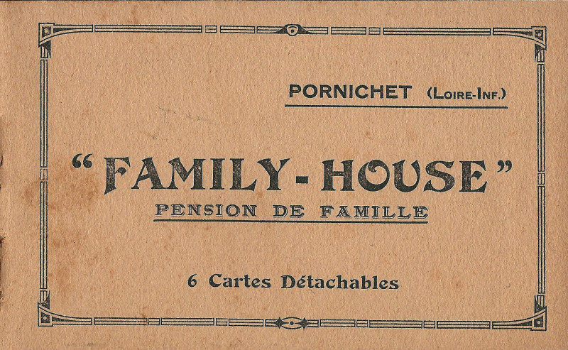 Carte postale ancienne Pornichet-Fr-44-Pension Morisot-a1