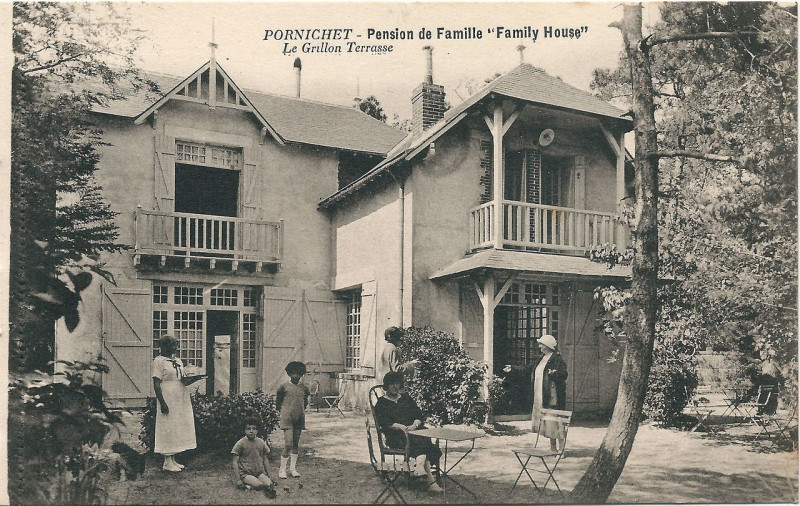Carte postale ancienne Pornichet-Fr-44-Pension Morisot-b2