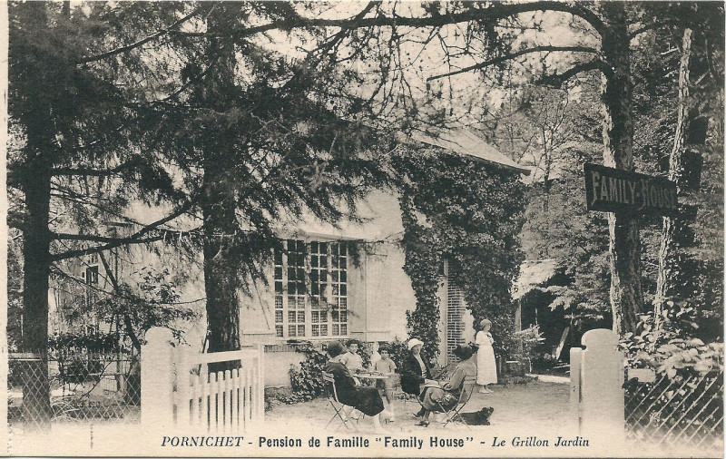 Carte postale ancienne Pornichet-Fr-44-Pension Morisot-b3