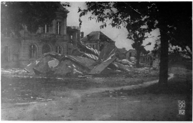 Carte postale ancienne Rilly la mairie en 1944 1005439