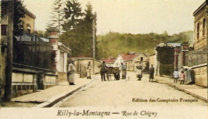 Carte postale ancienne Rilly la montagne 8556 rue de chigny