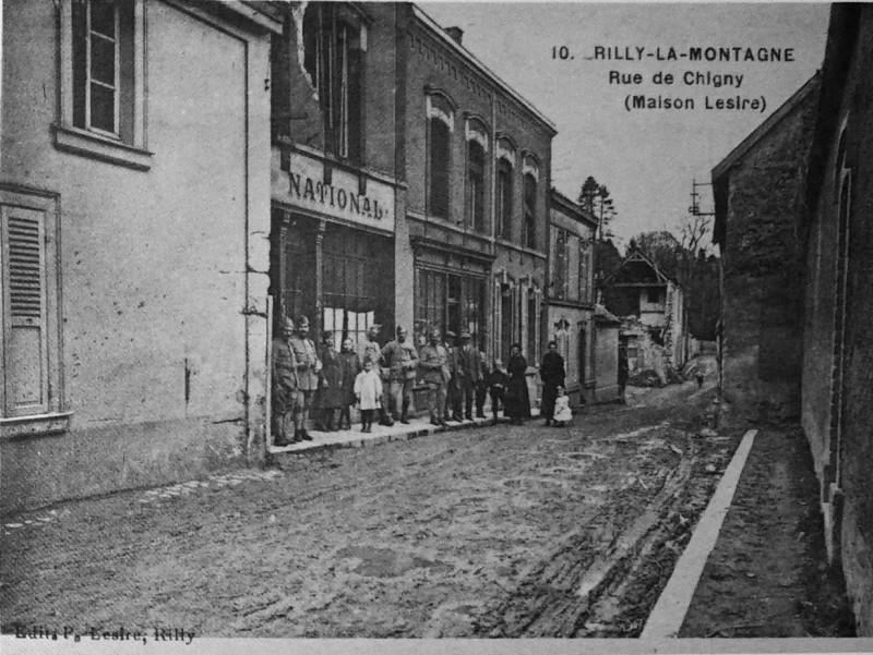 Carte postale ancienne Rilly la montagne post 1GM 1005396