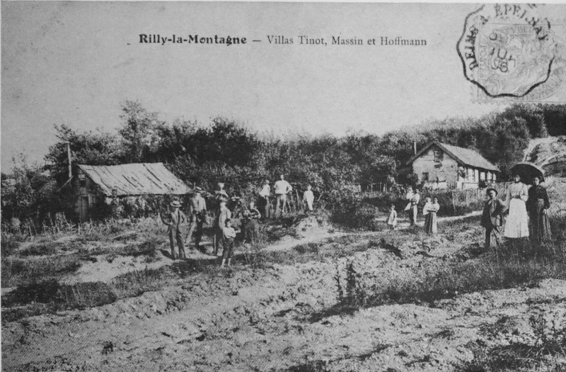 Carte postale ancienne Rilly la montagne villas 1005400