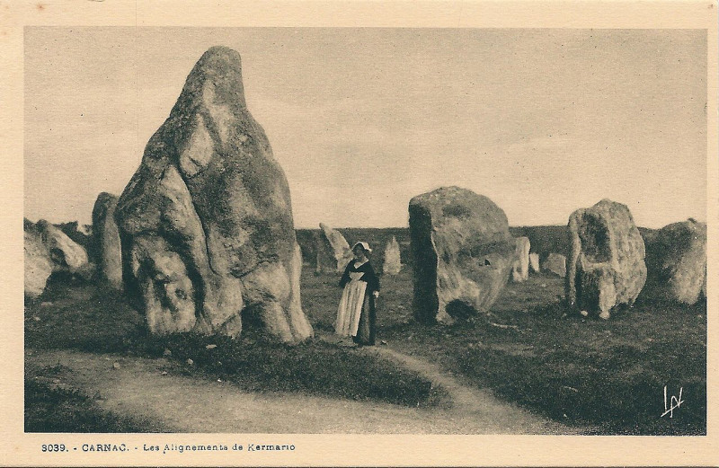 Carte postale ancienne Carnac-Fr-56-carte postale de mégalithe-05